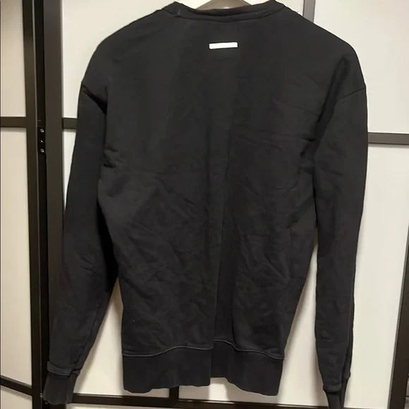 Zara Soar High Sky Black Crewneck Sweater with Graphic Design Men's Size Medium - Picture 7 of 8